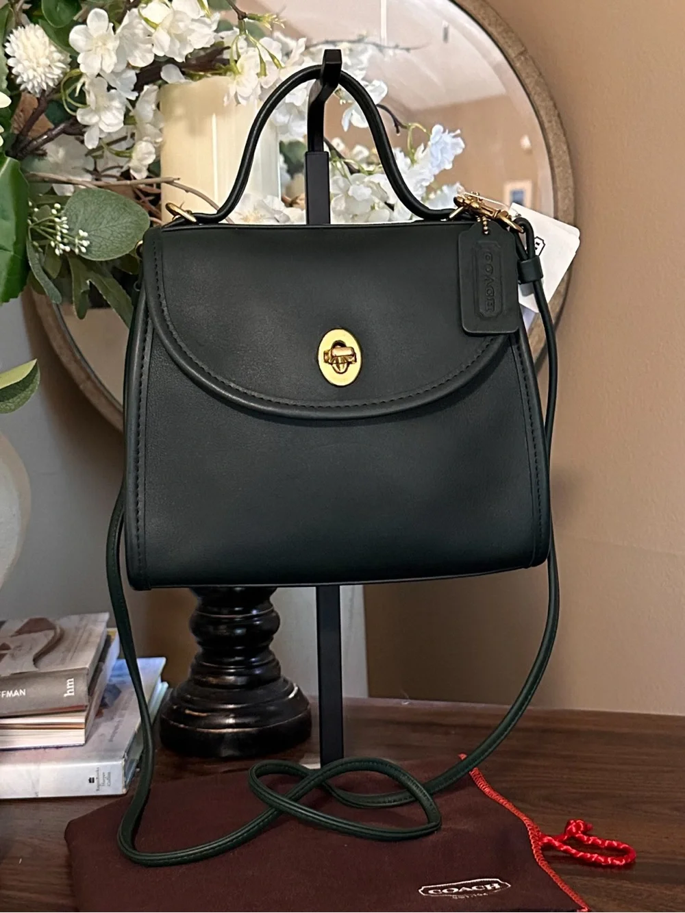 🔥 RARE COACH Bottle Green REGINA Bag | NWT - Picture 14 of 17